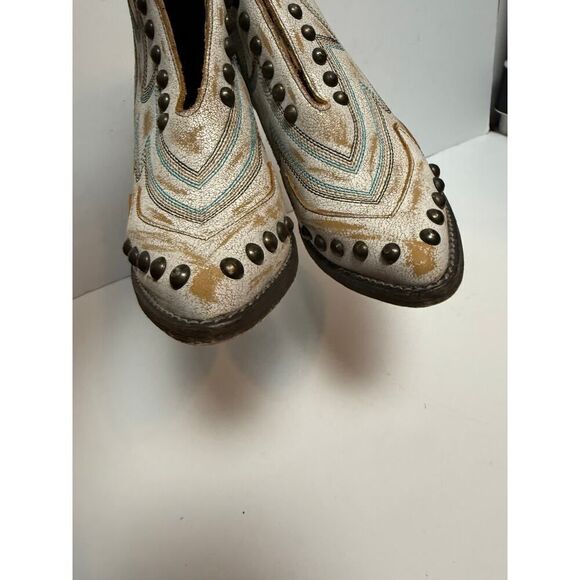 Circle G by Corral Leather Studded Ankle Boots USA Women's Sz. 6 - Picture 5 of 8